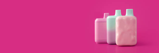 istock electronic cigarettes banner, smoking devices on a pink background 1641659186