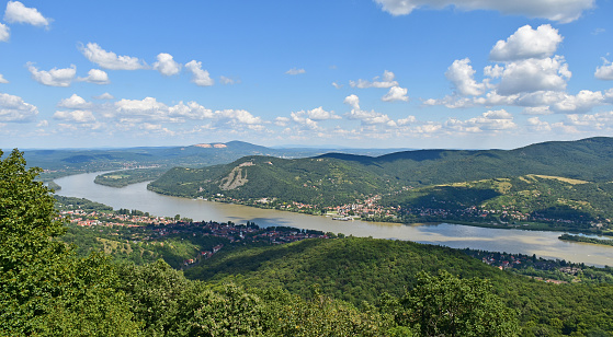 View of Visegrad city in Hungary