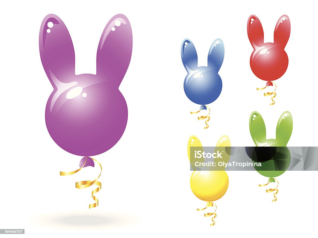 Balloon Shaping Rabbit Balloon Rabbit Shape Stock Illustration - Download Image Now - Balloon ...