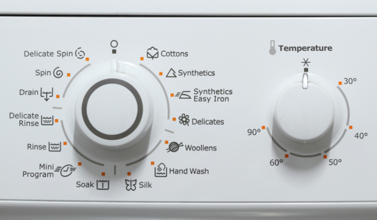 Washing machine complex setting control dials