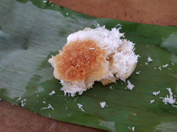 istock Getuk is a processed food made from cassava which has a soft and chewy texture with a sprinkling of grated coconut on top. Getuk is a typical food from Java, Indonesia. 1641680973