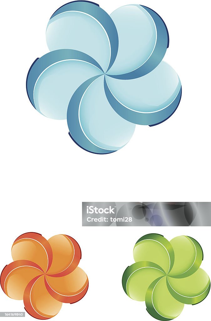 Des éléments de design coloré abstrait et icônes - clipart vectoriel de Abstrait libre de droits