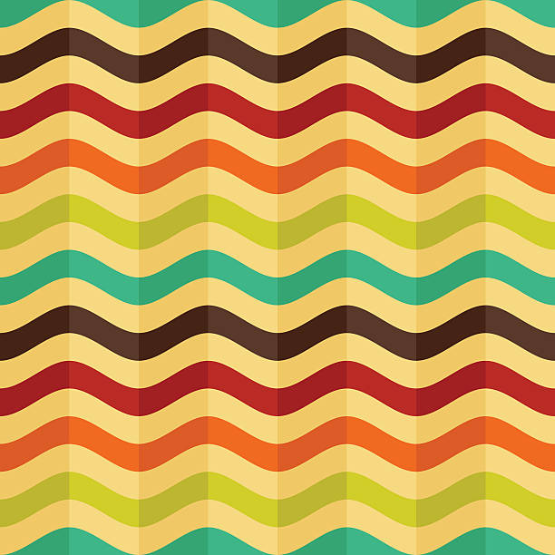 vector seamless background with stripes in retro style vector art illustration