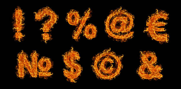 istock Set of Fire signs 164170023