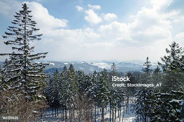 Paesaggio Invernale In Austria - Fotografie stock e altre immagini di Inverno - Inverno, Alba - Crepuscolo, Alta Austria