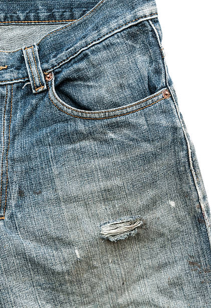 istock Closeup of old jeans pockets 164171386