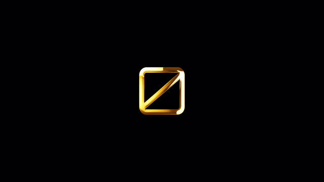 Loop Number Zero gold text shine light motion animation on black abstract background. promote advertising concept isolate using QuickTime Alpha Channel proress 444