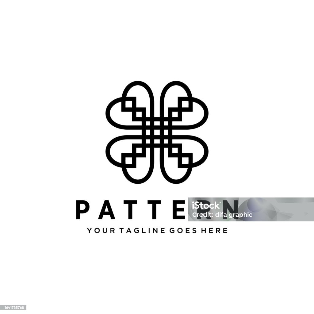 Logo Pattern Fill Creative Graphic Design Templates For Logo Labels And Badges Abstract ...