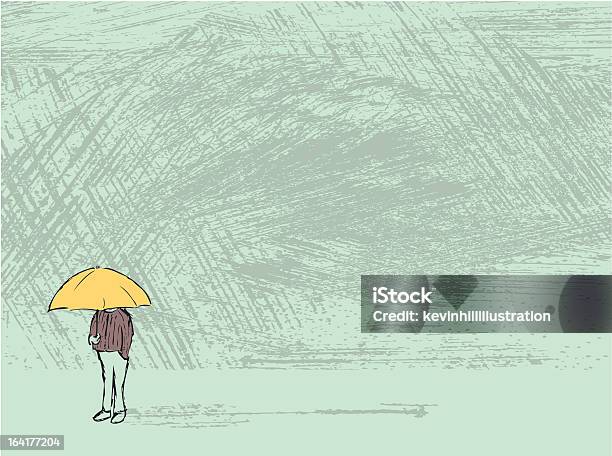 Rainy Day Stock Illustration - Download Image Now - Loneliness, Depression - Sadness, Rain