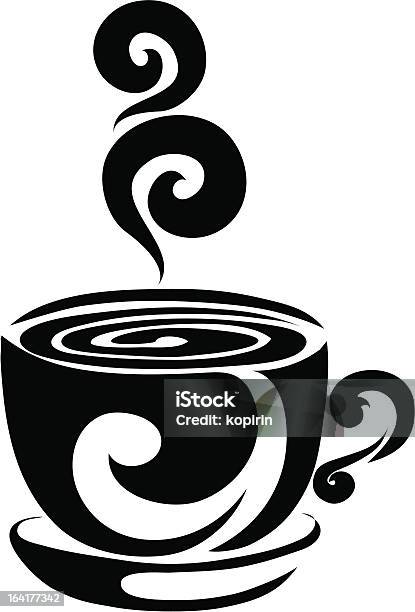 Tasse Von Kaffee Stock Vektor Art und mehr Bilder von Bleistiftzeichnung - Bleistiftzeichnung, Design, Duftend