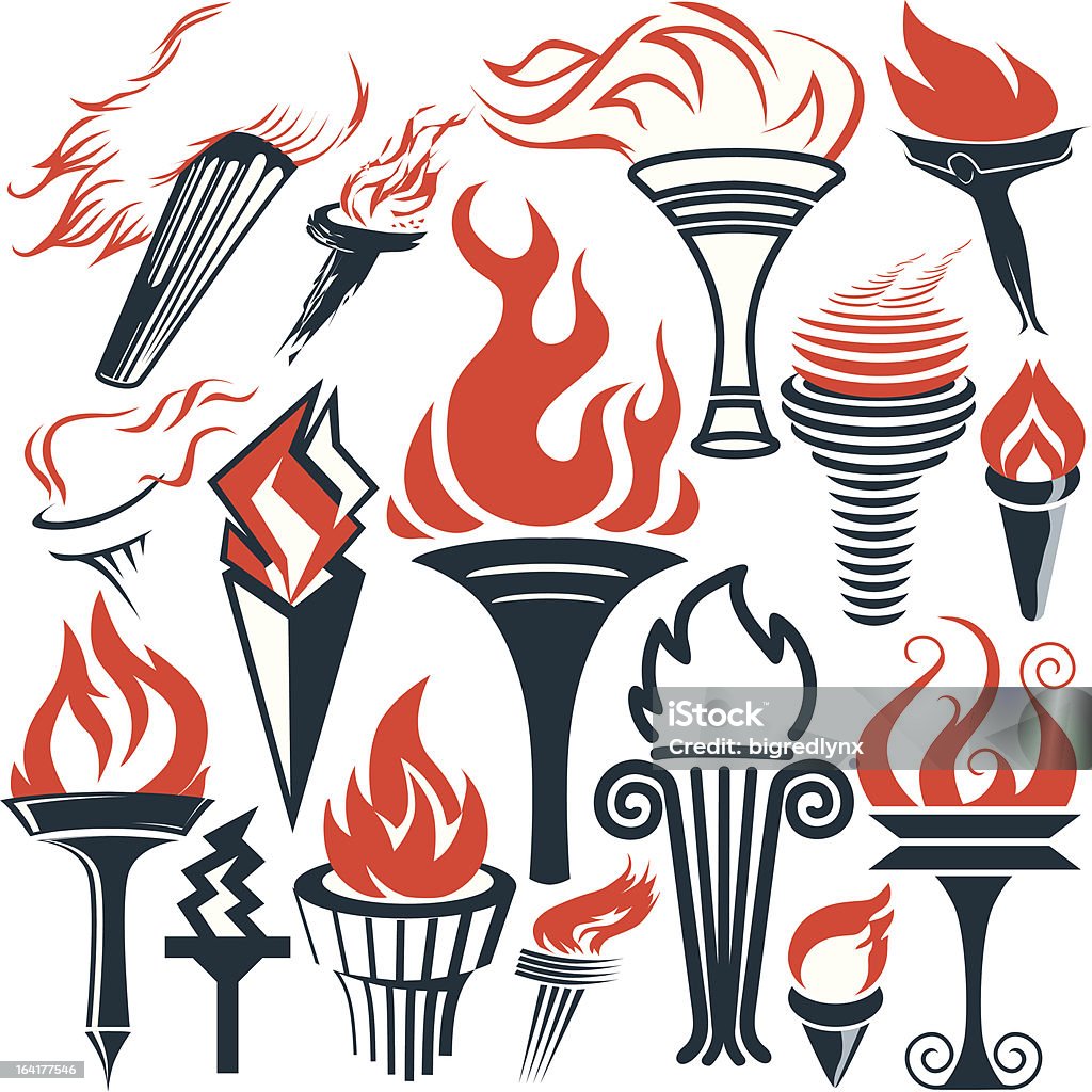 Design Elements - Torches 16 original torches for the bargain price of 15 credits! Abstract stock vector