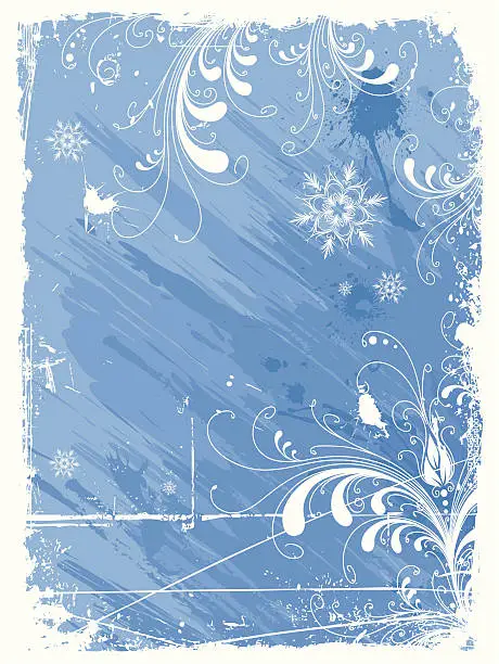 Vector illustration of Abstract winter background