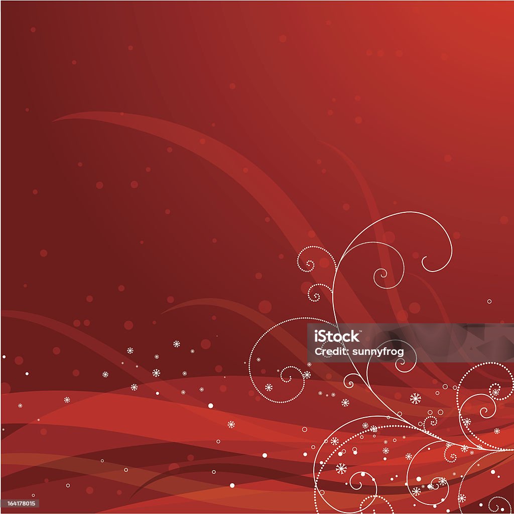 Rosso sfondo di Natale - arte vettoriale royalty-free di Astratto