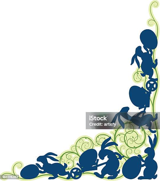 Osternmuster Stock Vektor Art und mehr Bilder von Blatt - Pflanzenbestandteile - Blatt - Pflanzenbestandteile, Blau, Blume