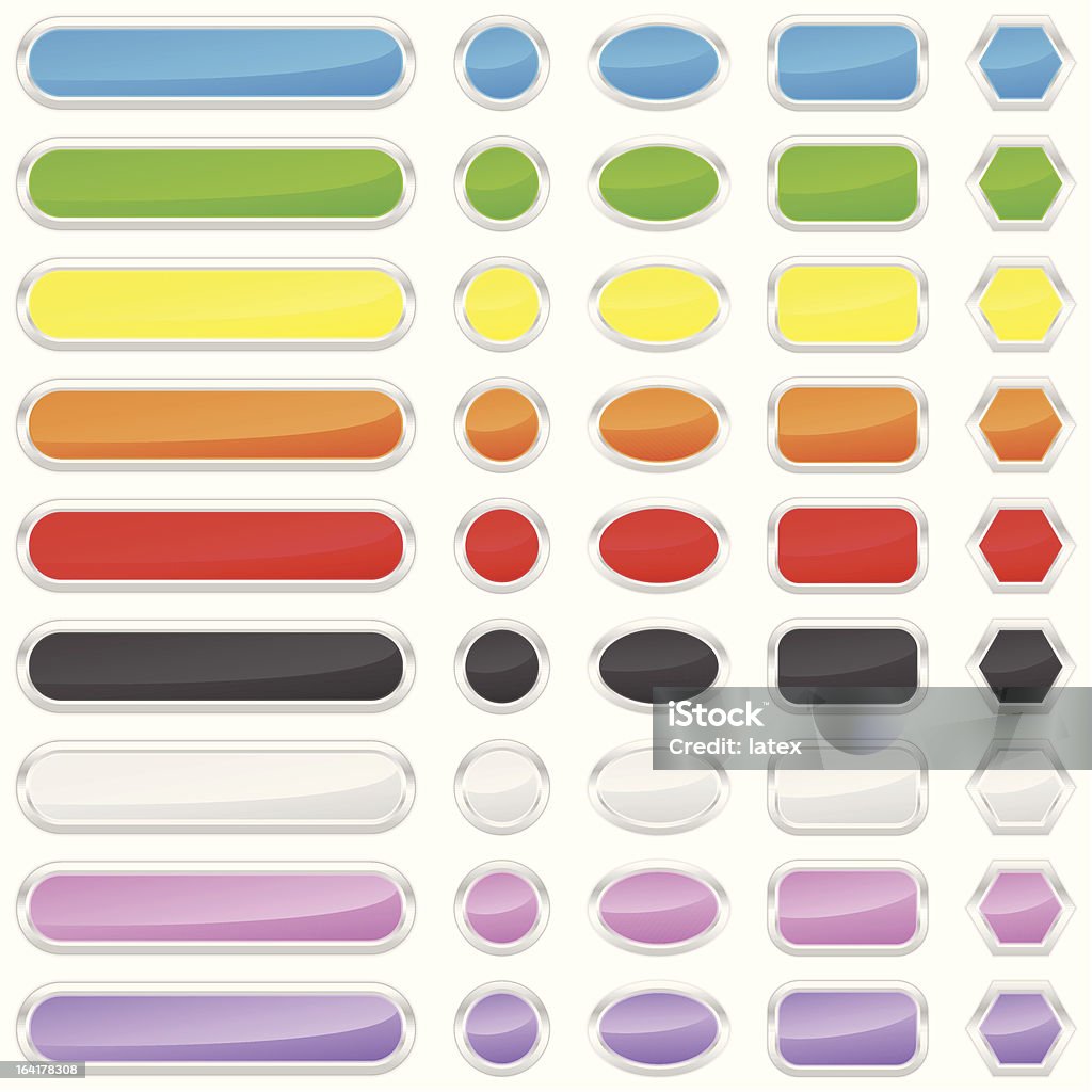 Internet buttons collection Internet buttons collection. Black Color stock vector