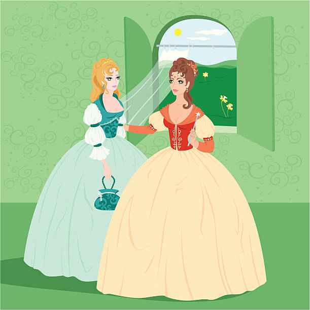 Cendrillon et de la fée - Illustration vectorielle