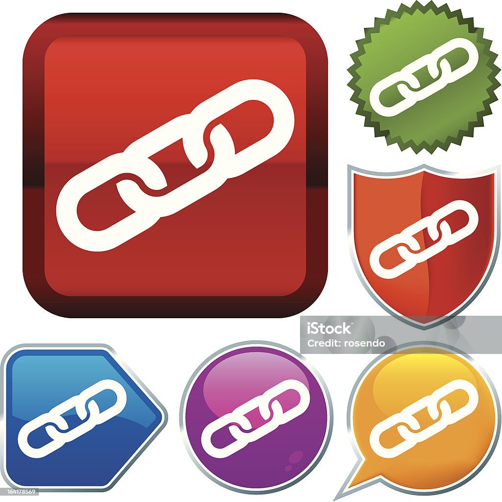 Link Object Icon Icon Series Link Stock Illustration - Download Image Now - Attached ...