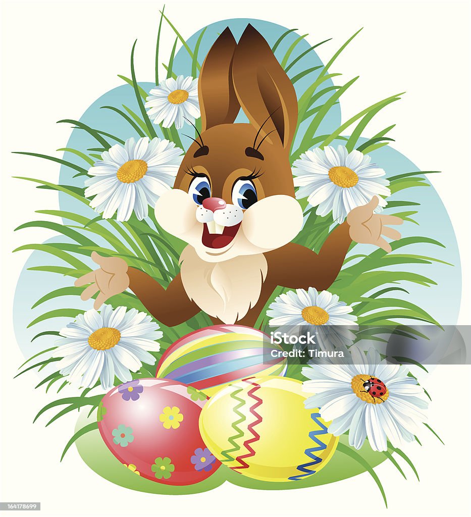 Lapin de Pâques - clipart vectoriel de Animaux de compagnie libre de droits