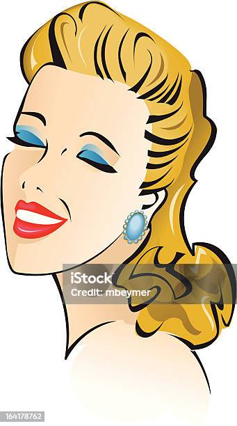 Bettie Stock Illustration - Download Image Now - Three Quarter Length, 1940-1949, Actor