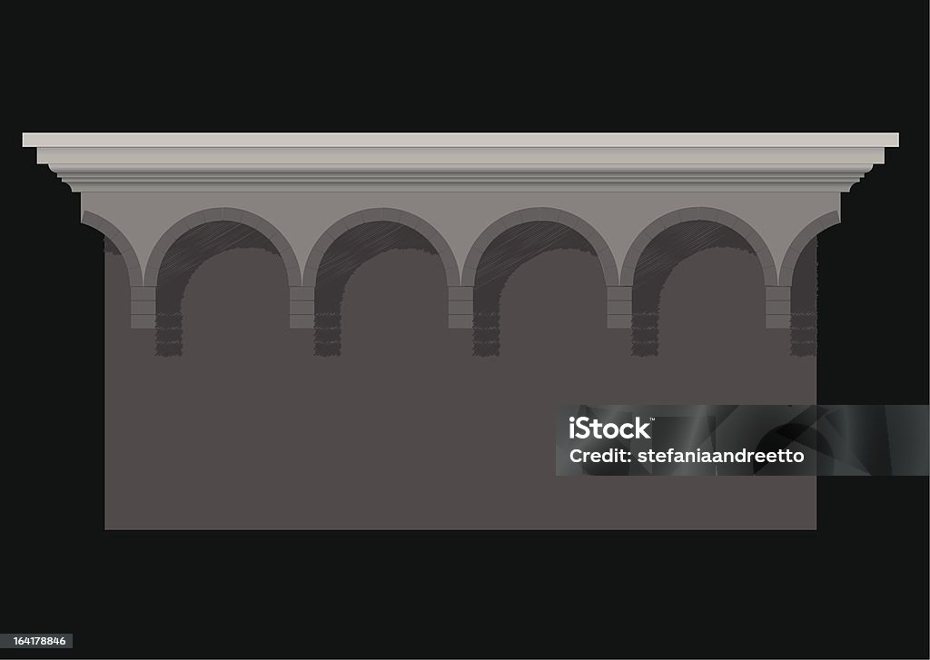 Decorativo galería ciego - arte vectorial de Arquitectura libre de derechos