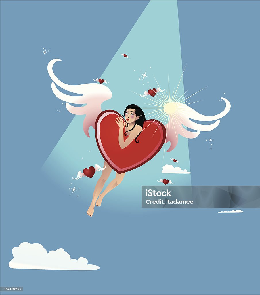 Moje angel - Grafika wektorowa royalty-free (Amor)