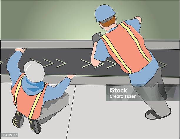 Workers Below Stock Illustration - Download Image Now - Adult, Blue-collar Worker, Boot