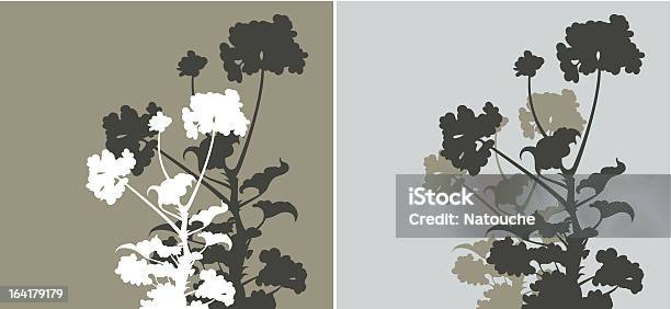 Floral Silhouettes Stock Illustration - Download Image Now - Abstract, Blossom, Branch - Plant Part