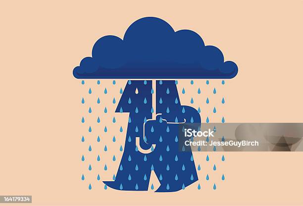 Take The Weather With You Stock Illustration - Download Image Now - Crying, Rain, Business