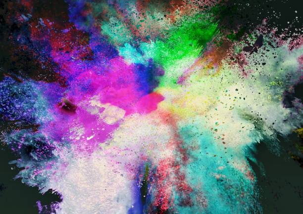 istock Abstract background with colorful smoke explosion 1641796058