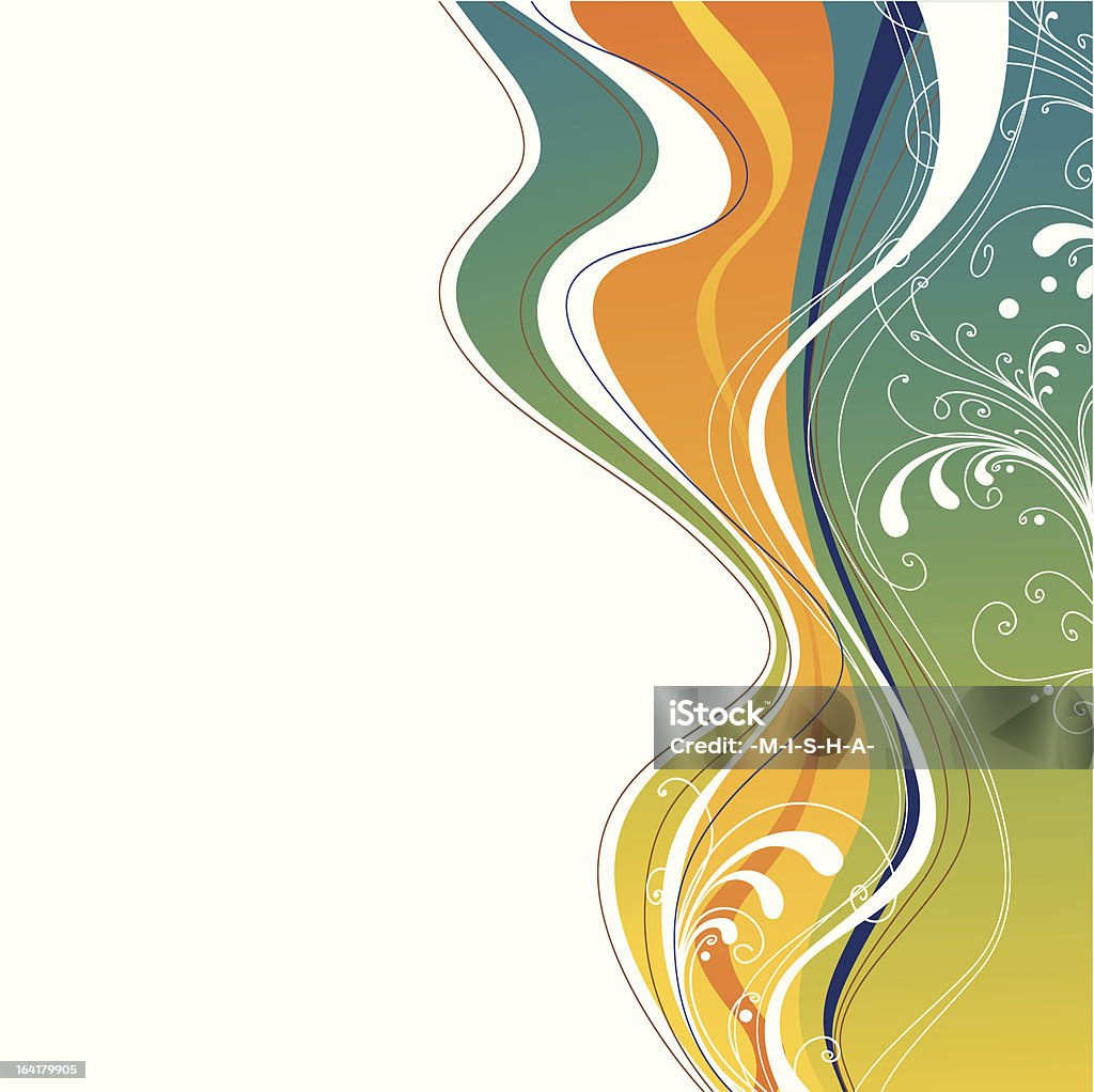 Абстрактный цветочный фон - Векторная графика Абстрактный роялти-фри