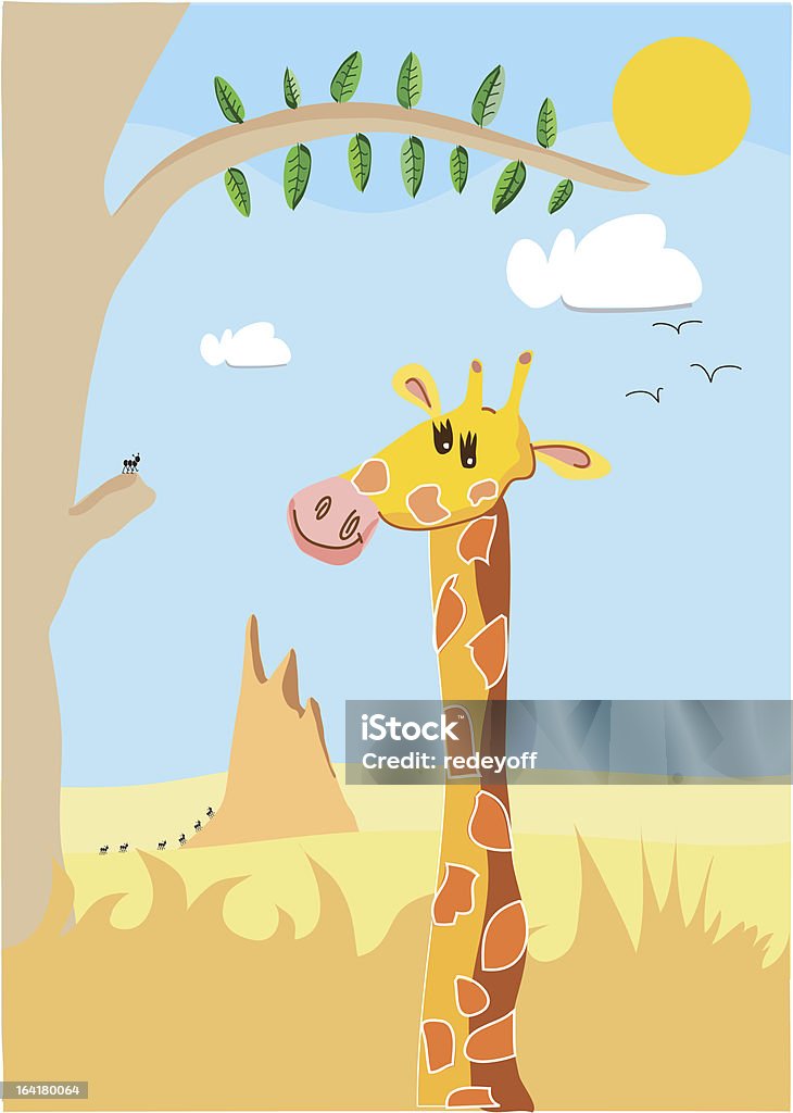 Di giraffa - arte vettoriale royalty-free di Africa