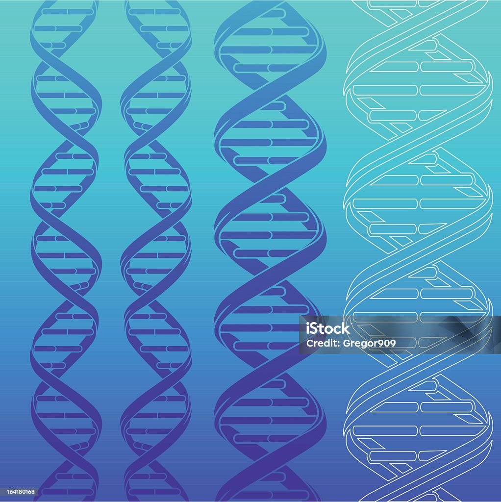Filamentos de ADN - arte vectorial de Célula cancerígena de animal libre de derechos