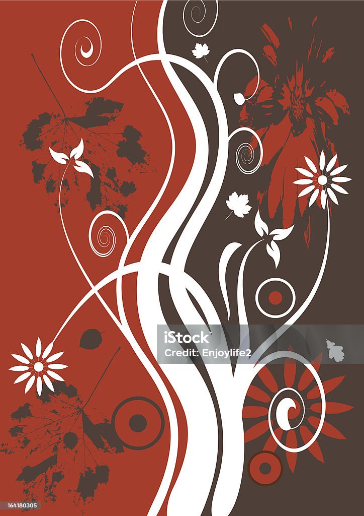 design floral grunge - clipart vectoriel de Abstrait libre de droits