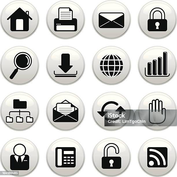 Internet Icons Stock Illustration - Download Image Now - Icon Symbol, E-Mail, Unlocking