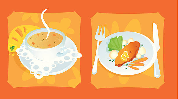 питание - red curry beef illustrations stock illustrations
