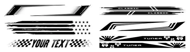 Vector illustration of Vehicle Graphics, Vinyls & Decals