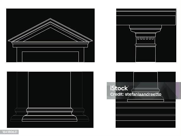 Il Simile Dorico Ordine - Immagini vettoriali stock e altre immagini di Timpano - Frontone - Timpano - Frontone, Timpano - Orecchio interno, Architettura