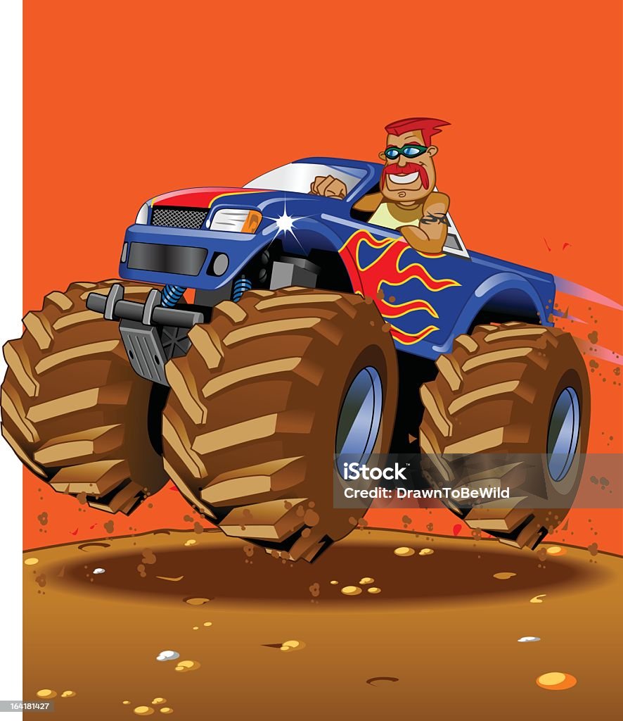 Autocarro di mostro - arte vettoriale royalty-free di Monster Truck