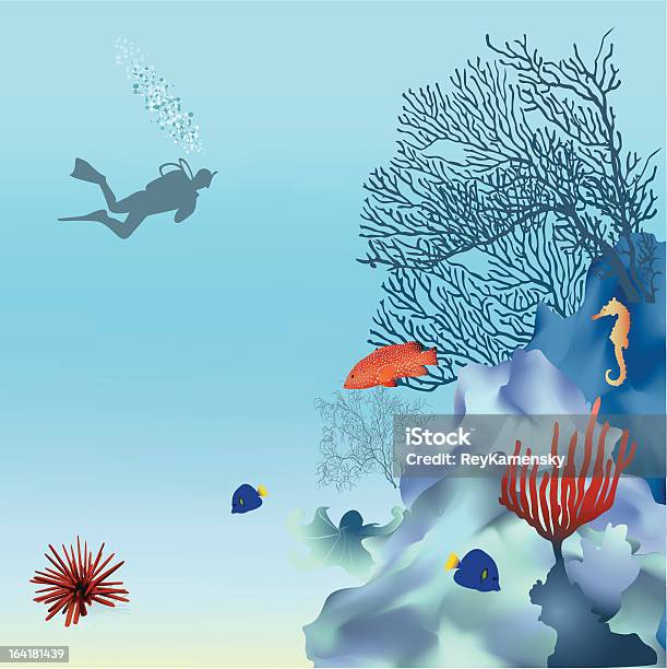 Coral Reef 2 Vecteurs libres de droits et plus d'images vectorielles de Animal invertébré - Animal invertébré, Anémone de mer, Art pictural