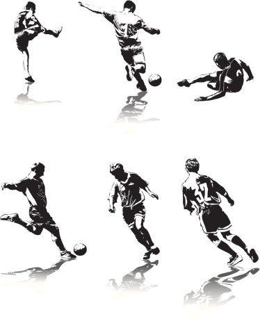 Some figures of soccer players. ZIP file contains images in AI CS2 and HiRes JPG formats.