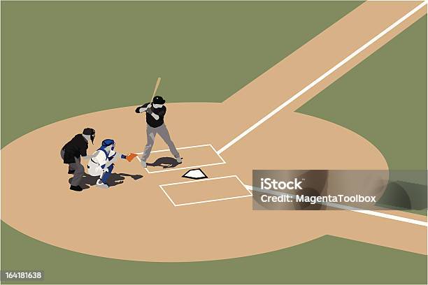 Batter Up Stock Illustration - Download Image Now - Baseball - Ball, Baseball - Sport, Baseball Diamond