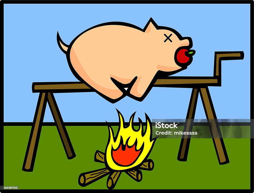 Cuisine de porc - clipart vectoriel de Aliment libre de droits