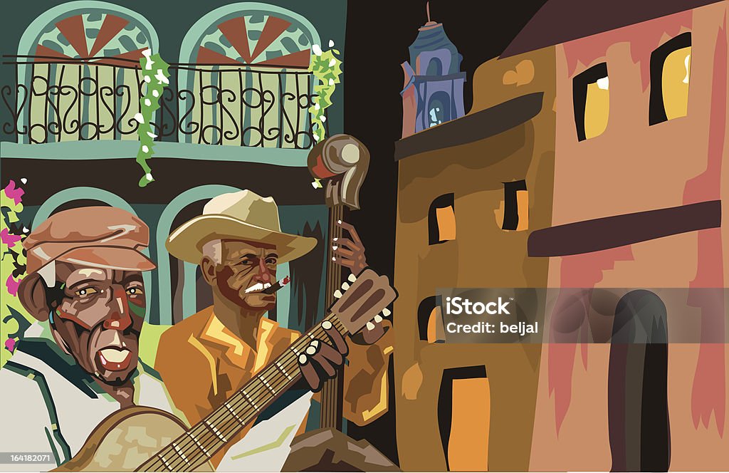cuban muzyków - Grafika wektorowa royalty-free (Kuba)