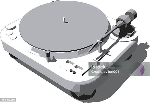 Turntable Stock Illustration - Download Image Now - Turntable, Arts Culture and Entertainment, Chart