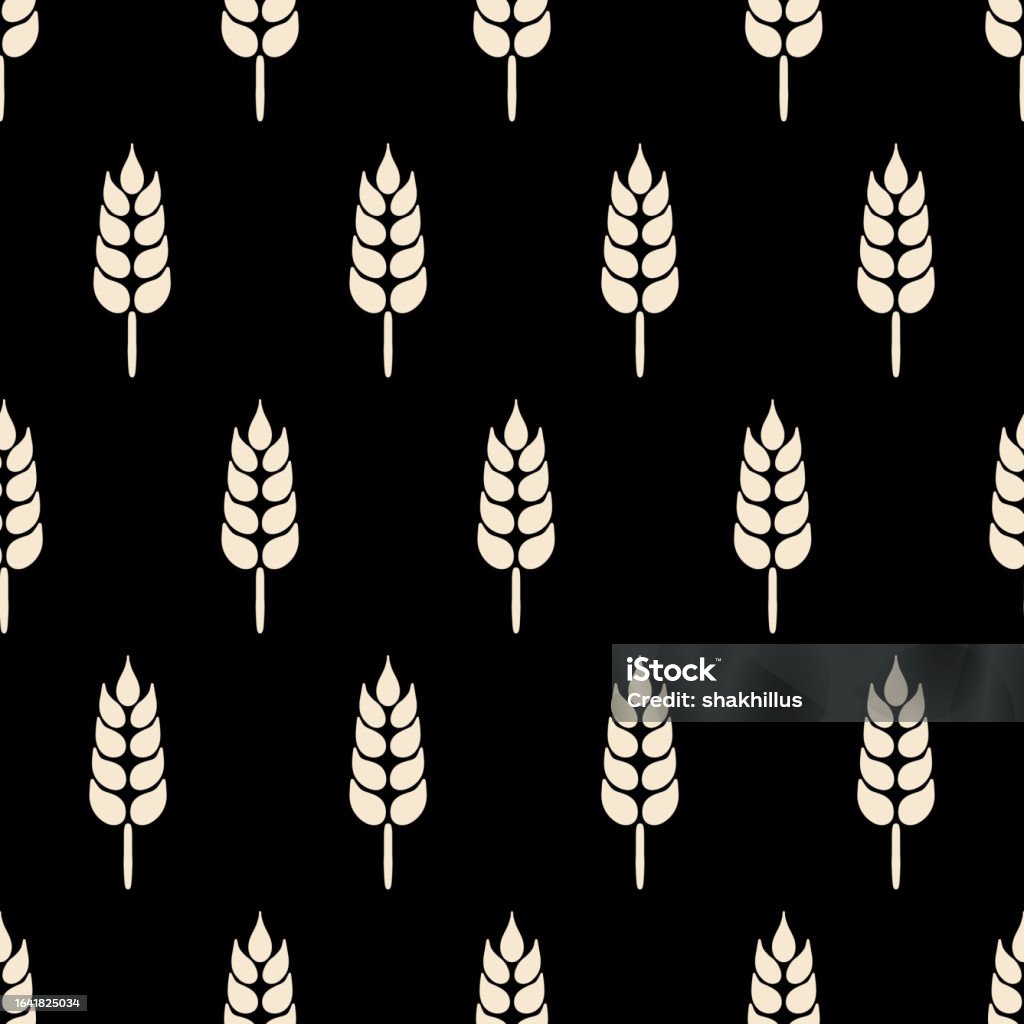 Simple Rice Pattern Hand Drawn Rice Seamless Pattern Stock Illustration - Download Image ...