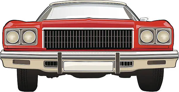 Vector illustration of Classic car. Chevrolet.