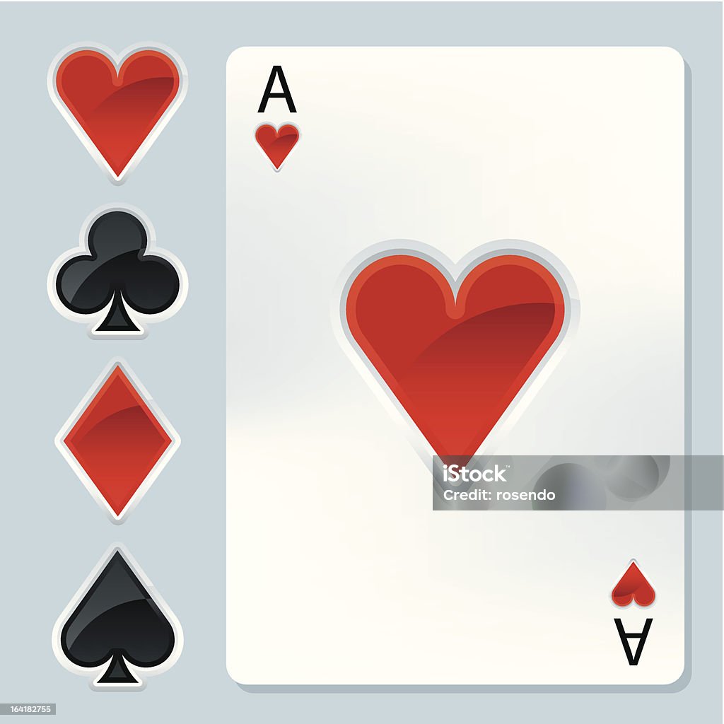 Cartas de Poker - Royalty-free Acaso arte vetorial