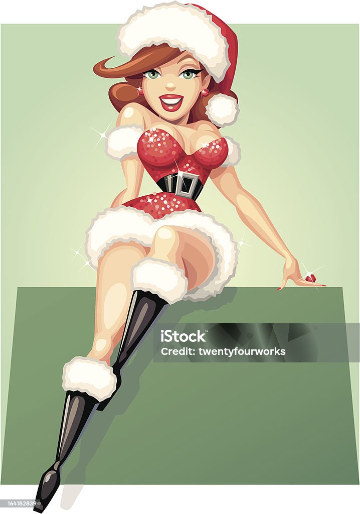 Sexy Santa - Lizenzfrei Weihnachtsmann Vektorgrafik