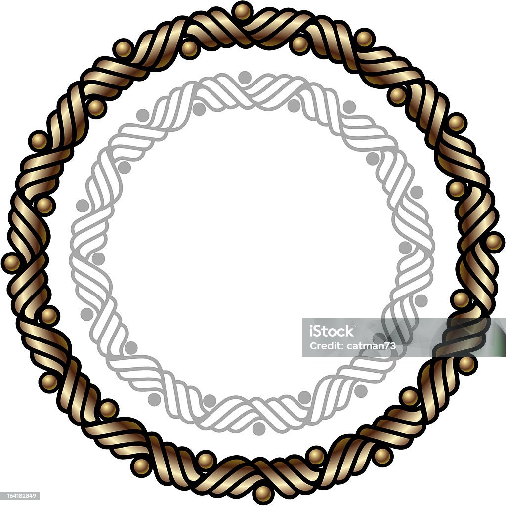 Long Rounded Frame Round Frame Stock Illustration - Download Image Now - Abstract, Antique ...