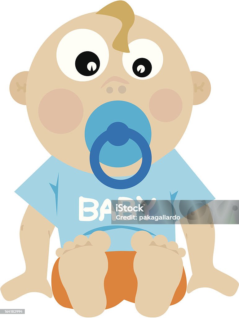 baby (vector) cartoon of baby happy and fun Baby - Human Age stock vector